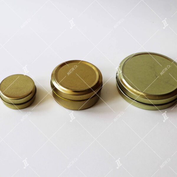 Saffron packaging-Golden Tin Container Pack